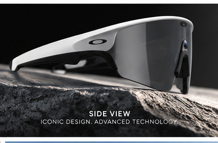 Oakley Meta Vanguard Smart Glasses (Prizm Black Lenses, White Frame)
