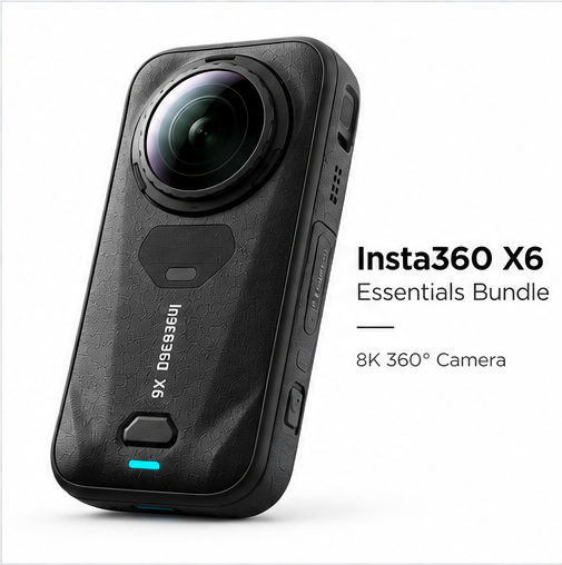 Insta360 X6 Essentials Bundle (Black) | 8K 360 Camera