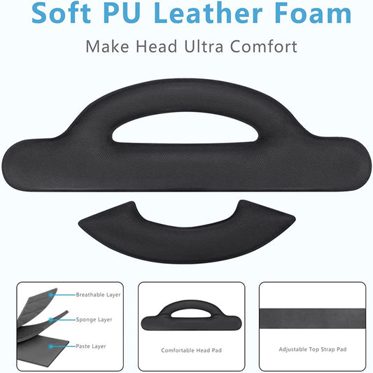 design K4 Boost Battery Head Strap for Meta Oculus Quest 3/3S, Adjustable VR Headband Accessories with Dual Charge, Extend Playtime & Reduce Facial Stress for Kids and Adults