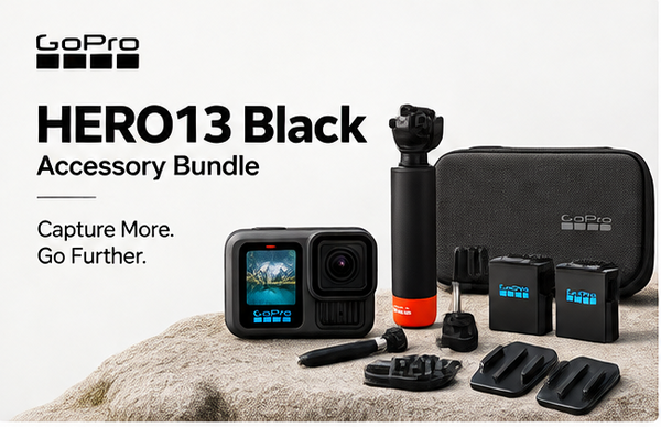 GoPro - HERO13 Black Action Camera Accessory Bundle - Black
