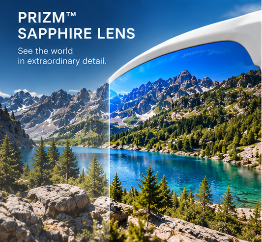 Oakley | Meta Vanguard with Meta AI, Audio, Photo, Video Compatibility - White, Prizm™ Sapphire