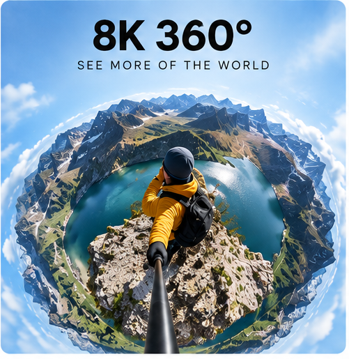 DJI Osmo 360 Adventure Combo — 8K 360° Action Camera with 1-Inch Imaging