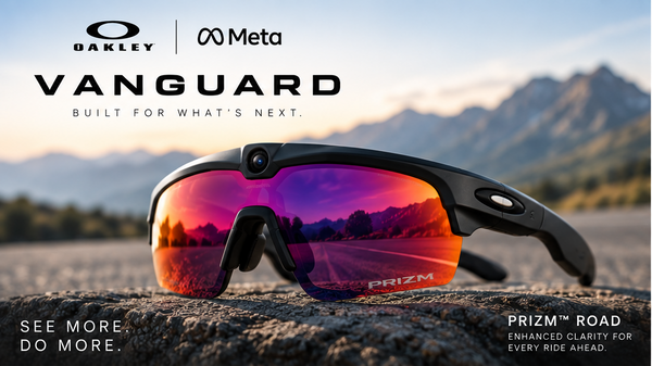 Oakley | Meta Vanguard with Meta AI, Audio, Photo, Video Compatibility - Black, Prizm™ Road
