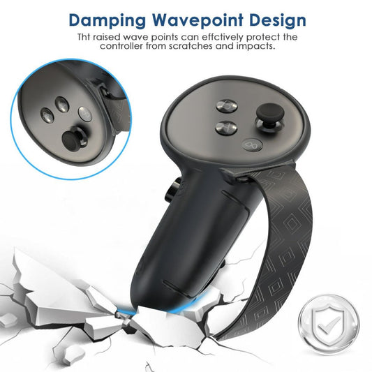 Pro-Grip Silicone Controller Covers for Meta Quest 3/3S – Battery Access Edition