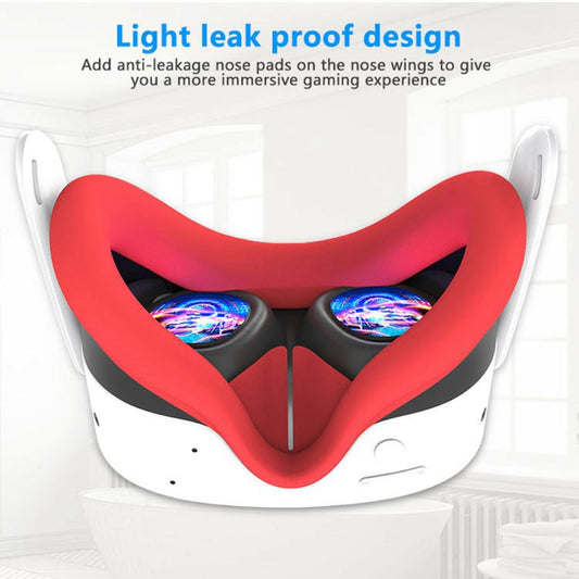 Anti-Sweat Silicone Face Interface Cover for Meta Quest 3 – Snow White