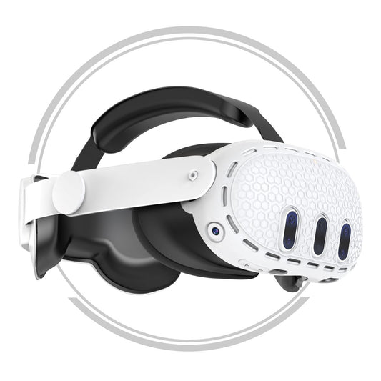 Meta Quest 3 Honeycomb Silicone Front Shell Protector – Arctic White