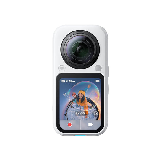 Insta360 X6-8K 360 Camera with 1/1.1'' Sensor | Action Camera, Dual Custom Square 1/1.1" Sensor, Triple AI Chip, Replaceable Lens 2.0, 140 Minutes 8K Video, White