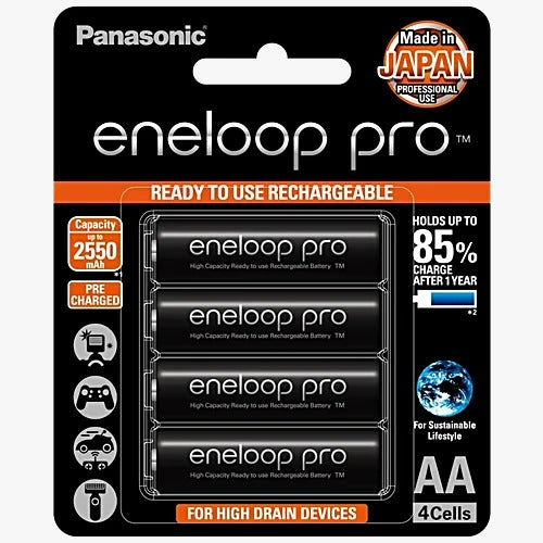 Panasonic eneloop pro AA Rechargeable Batteries (4-Pack)