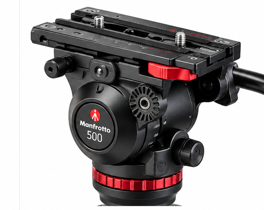 Manfrotto MVK500190XV 500 Fluid Video Head with 190X Aluminum Tripod