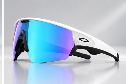 Oakley Meta Vanguard Smart Glasses (Prizm Sapphire Lenses, White Frame)