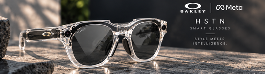 Oakley Meta HSTN Smart Glasses (Transitions Grey Lenses, Clear Frame)