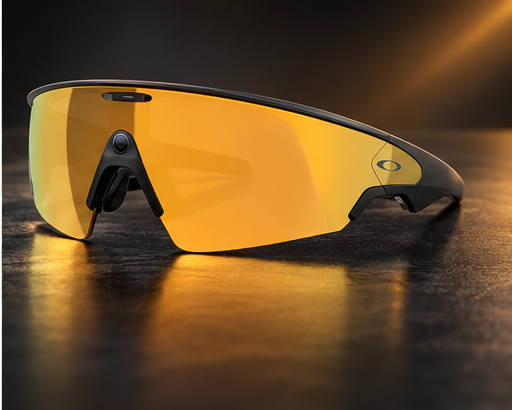 Oakley Meta Vanguard Smart Glasses (Prizm 24K Lenses, Black Frame)