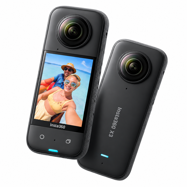 Insta360 X3 360° Action Camera — 5.7K Video, 72MP Photos, 4K Single-Lens