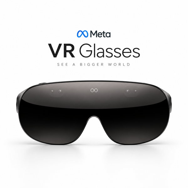 Meta VR Glasses – 5K Infinite Display, Meta AI, Eye & Hand Tracking, Spatial Computing & 3D Entertainment