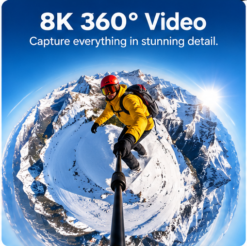Insta360 X4 8K 360° Action Camera | Waterproof