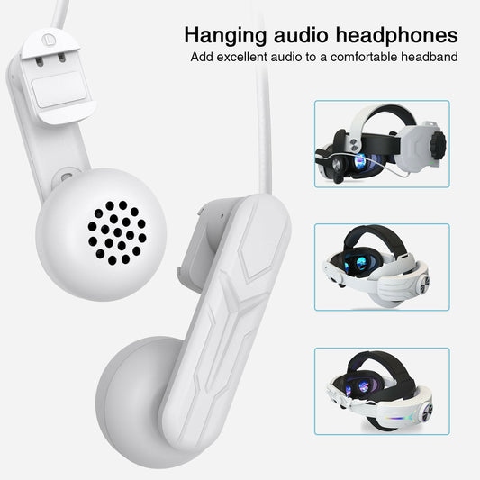 External Stereo Speakers for Meta Quest VR Headset