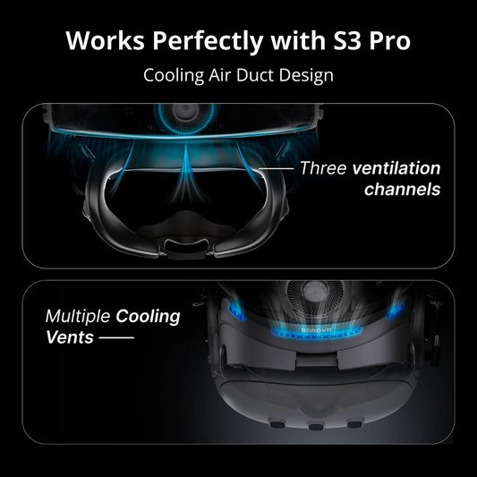 BOBOVR F3 Facial Interface for Meta Quest 3 – Adjustable FOV & Enhanced Cooling