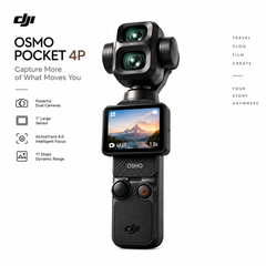 DJI Osmo Pocket 4P Vlog Combo – 4K Dual-Lens Gimbal Camera with DJI Mic Mini 2, Fill Light & Wide-Angle Lens