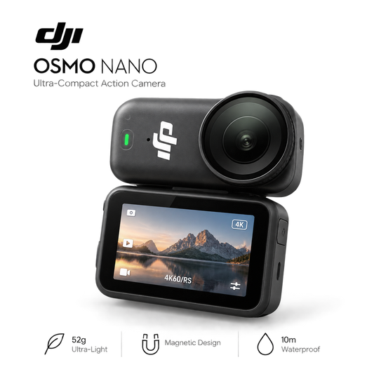 DJI Osmo Nano – 4K Wearable Action Camera with 1/1.3" Sensor