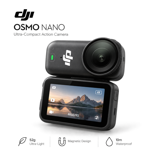 DJI Osmo Nano – 4K Wearable Action Camera with 1/1.3" Sensor