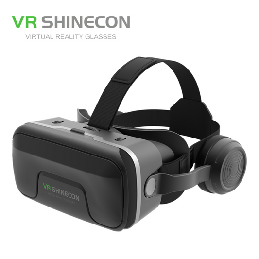 VR SHINECON SC-G4DEA – Professional 3D VR Headset with Surround Sound Headphones