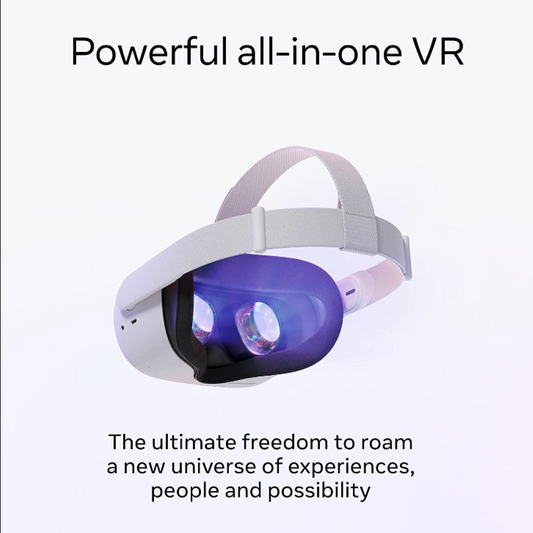 Meta Quest 2 128GB Advanced All-in-One VR Headset – unboxed | Wireless Virtual Reality | Touch Controllers
