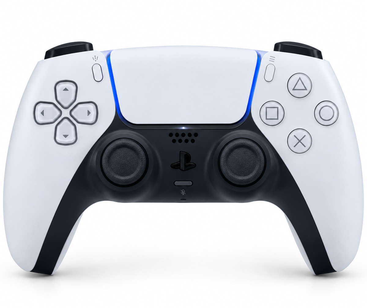 Sony DualSense wireless controller front view for PlayStation 5