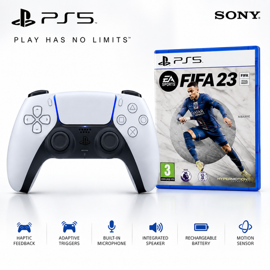 Sony DualSense wireless PS5 controller with FIFA 23 Standard Edition