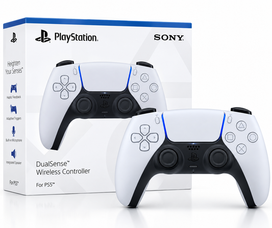 Sony DualSense wireless controller for PlayStation 5 with original retail box in white