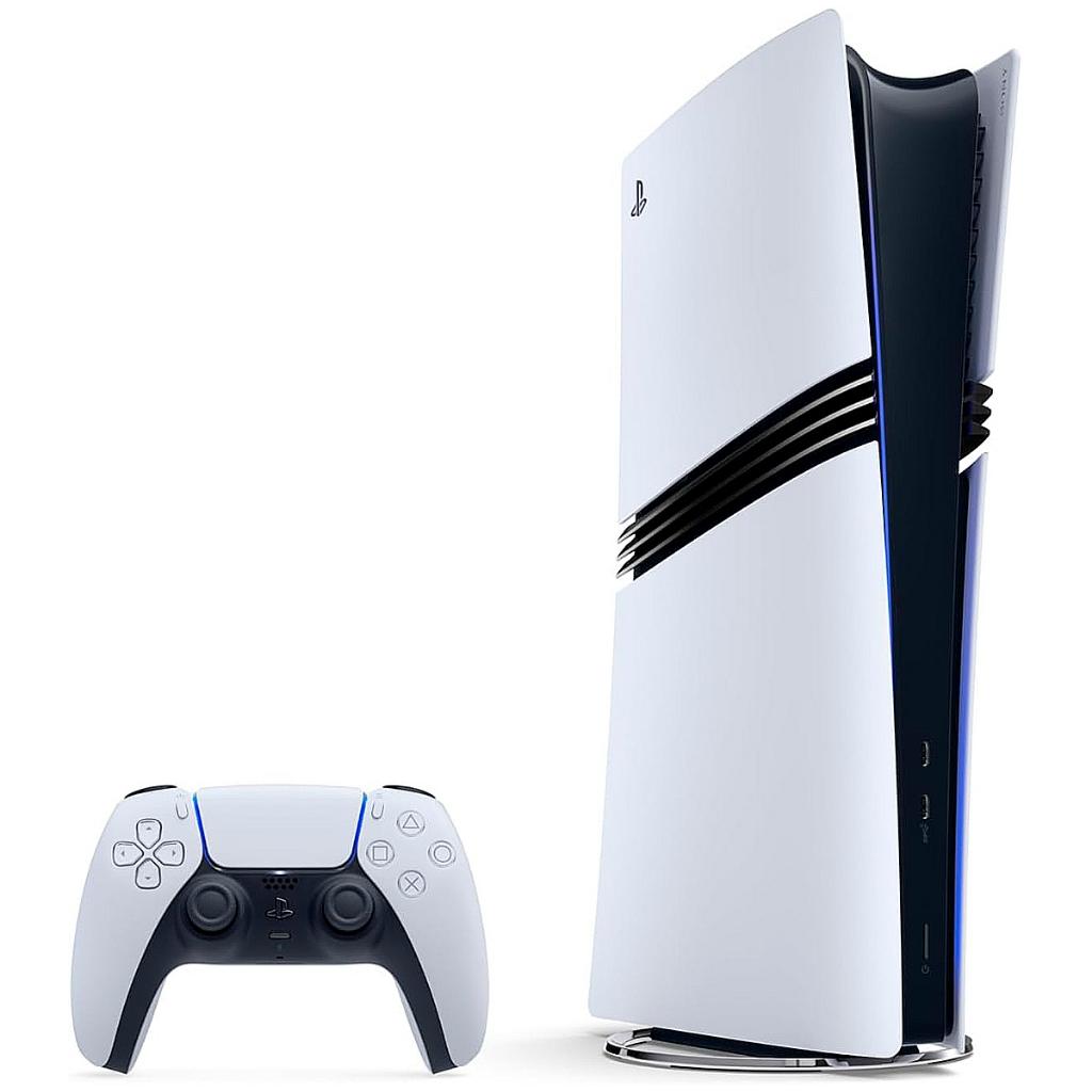 Sony PlayStation 5 Pro 2TB console with DualSense wireless controller