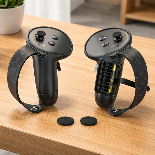 Pro-Grip Silicone Controller Covers for Meta Quest 3/3S – Battery Access Edition