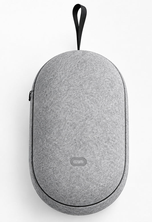 Meta Quest 2 Carrying Case – Official Gray Felt Protective Case